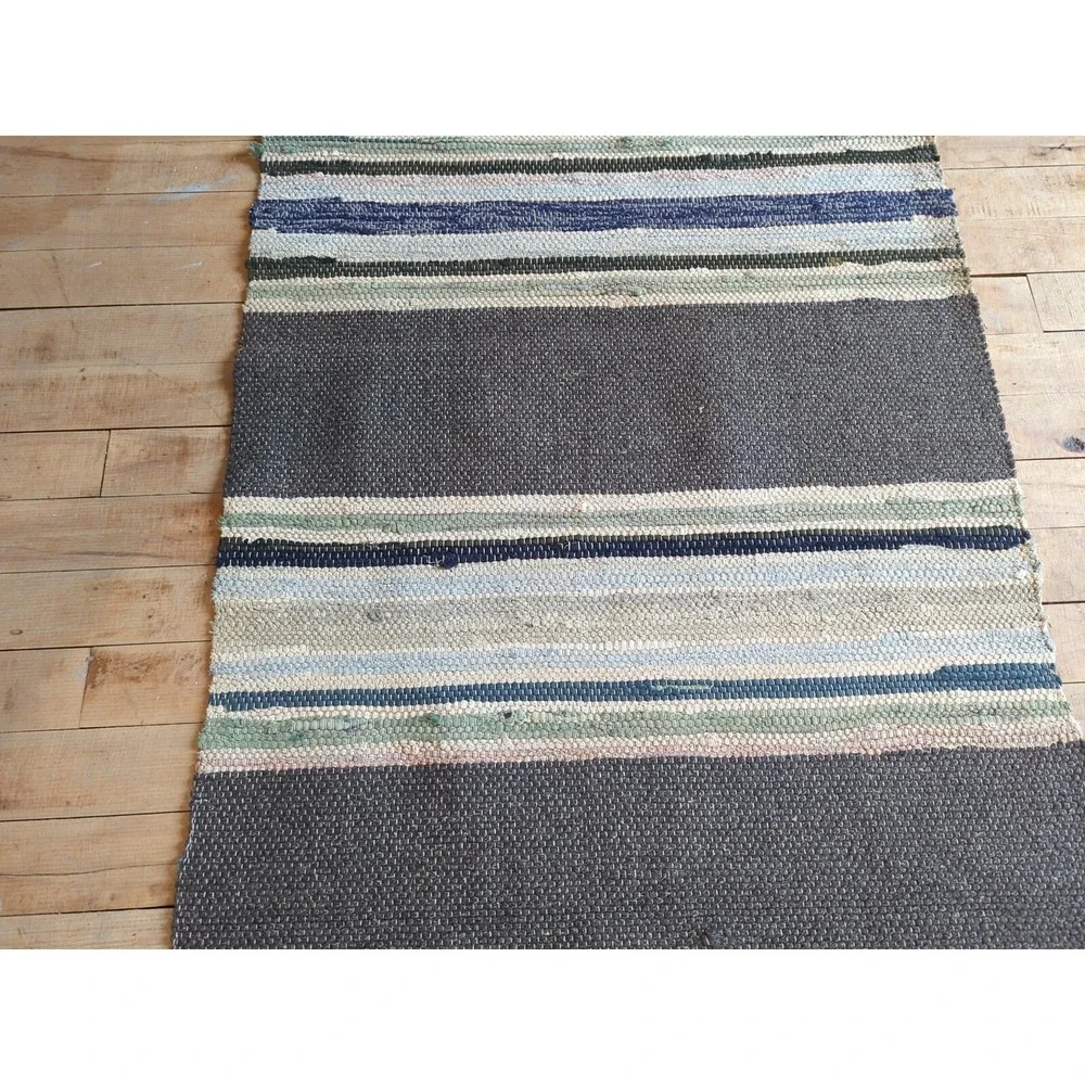 Antique Imported Swedish HandMade Rag Rug Runner (24‎ x 196 inches )